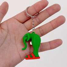 1个木制简笔画人物吊坠，热门国外版经典山海经，奇趣抽象钥匙扣 - 彩色 - 查看 22