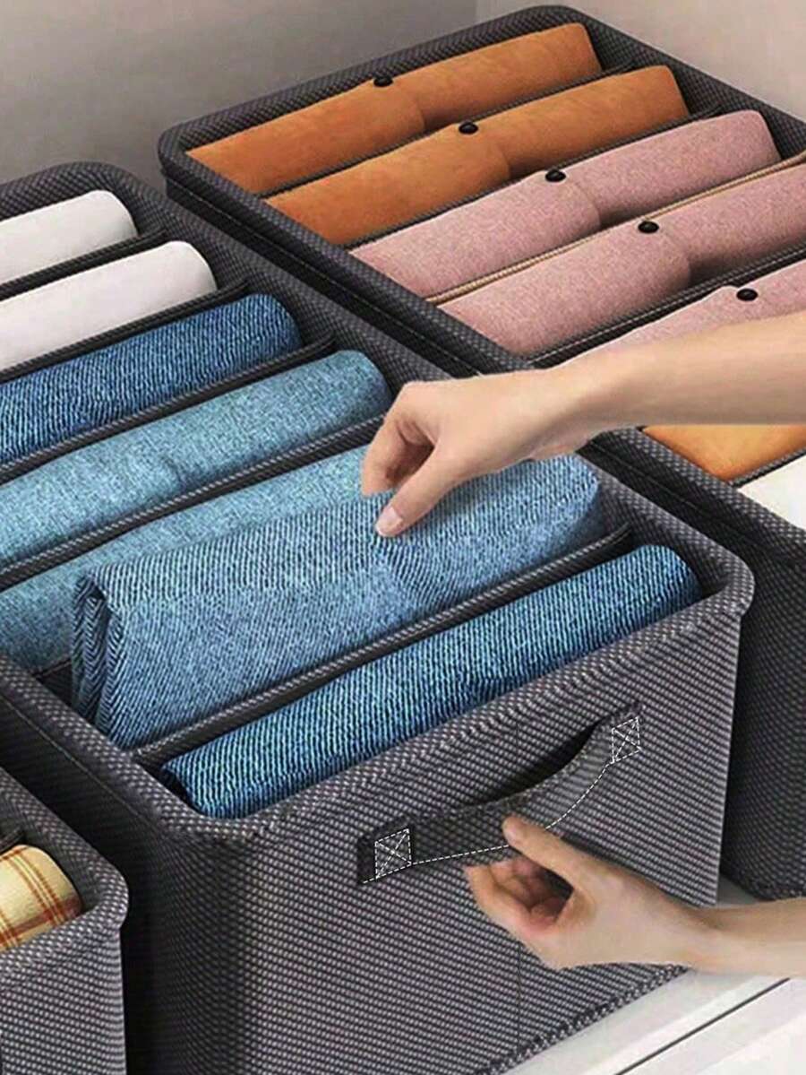 1 件涤纶储物袋，抽屉式衣柜收纳盒装饰品装饰节日装饰房间装饰家居装饰卧室装饰卧室、收纳袋、收纳袋、家居收纳、女式白色 T 恤、女式黑色裤子、女士冬装、连衣裙、女士冬装、优雅女装、女士白衬衫、长袖、女士白色连体裤、女士春季连衣裙、女士春季服装、春季、春装、极简主义、夏季上衣 - 1件 - 查看 1