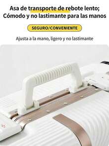 palanca de silicona de gran capacidad, manillar de mano, placa anticolisión de borde, contraseña de  de carga súper grande, hebilla anti - raspado, rueda de rodamiento silenciosa - Champán - Ver 3