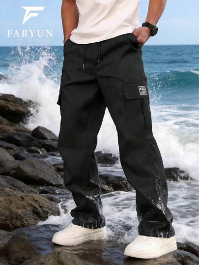 男士户外休闲裤，多口袋多功能透气长裤