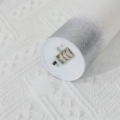1 chiếc đèn nến điện tử LED lấp lánh, đèn nến không lửa chạy bằng pin, nến trang trí, trang trí bàn trong nhà, đèn nến trang trí tiệc cưới, đèn nến trang trí bàn để tạo không khí lễ hội, thích hợp cho trang trí ngày lễ, tiệc tùng, trang trí nhà cửa, đám cưới, ngày Valentine và bất kỳ dịp nào.