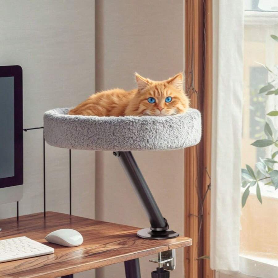 Simple Suspended Cat Bed Desktop Cat Bed Office Cat Climbing Frame Desk Cat Climbing Frame - one-size - View 1