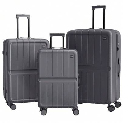 YSTYLE The Five-Piece Suitcase Set Is Available In A Variety Of Colors, Made Of ABS Material, And Features A Combination Lock And Quiet Multidirectional Wheels. It's Suitable For Business Trips, Carry-On Luggage, And Study Trips.