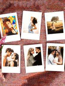 1/6/12pcs Customized Photo Cards, Personalized Mini Photo Prints, Customized Photo Wallet Cards, Personalized Photo Wallet Inserts, Customized Couple Photo Wallet Cards, Elegant Modern Design, Ideal For Birthday, Anniversary, Valentine's Day, New Year Gifts, Unique Collectibles - Multicolor - View 4