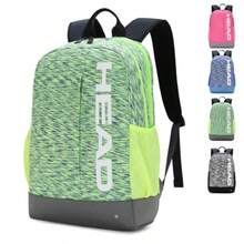 Mochila deportiva ligera con múltiples bolsillos, perfecta para el transporte diario y viajes de trabajo, casual, para computadora de 13.5" - Verde - Ver 1