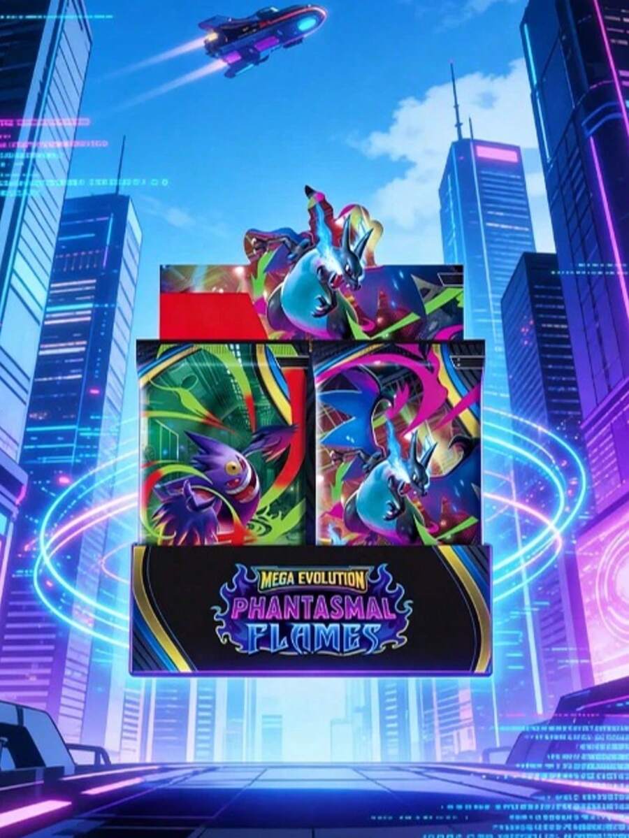 Phantom Blaze TCG Card Pack 5/10/36 Packs Rare Super Evolution Holographic Cards (Including Charizard) + Special Card Bonus Collectible Anime Merchandise - Ideal For Back To School, Holidays, Parties, And TCG Enthusiasts - Multicolor - View 1