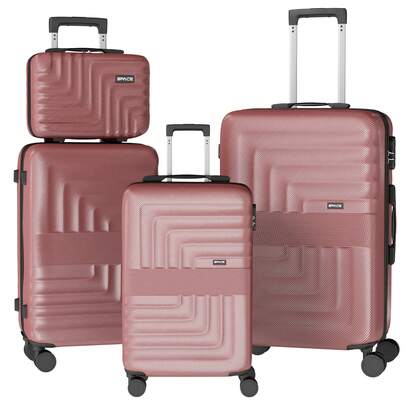 YSTYLE Set Of 4 Hardside Suitcases (12, 20, 24, 28inch), With Scratch- And Impact-Resistant ABS Shell And Spacious Design: The Ideal Travel Companion.