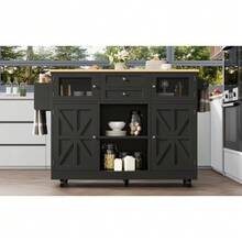 Mobile Storage Islands - Black - View 5