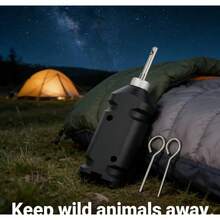 Reusable 360° Perimeter Trip Wire Alarm | Early Warning Security For Camping & Outdoor Use - Black - View 8