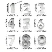 26pcs Stainless Steel Baking Tools, Letter Cookie Cutters, DIY Creative Cookie Molds, Cookie Cutter, Numeric & Alphabet Cake Molds, Numeric Cookie Cutters, Stainless Steel Icing Molds - Silver - View 16