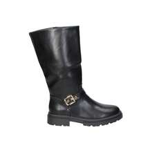 JUPIFLY | Jupifly Girls' High Boots – Flat Boots In Black With Buckle Detail – Comfortable Boots With Side Zipper – Versatile And Easy To Match – Model 8009 - Black - View 1