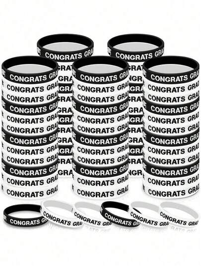 15pcs Graduation Wristband Colorful Graduation Party Decoration Wristband Personalized Graduation Gift