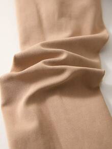 1 Pair Children's Warm Tights, Girls' Black Opaque Thick Thermal Lined Leggings, Thermal Insulation, Winter Cold-Proof Stockings, Suitable For Girls Aged -5 To 10°C - Black - View 6