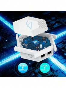 Repetidor Wifi Extensor Amplificador Con 6 Antenas 2.4GHz WPA/WPA2 y WEP - Blanco - Ver 9