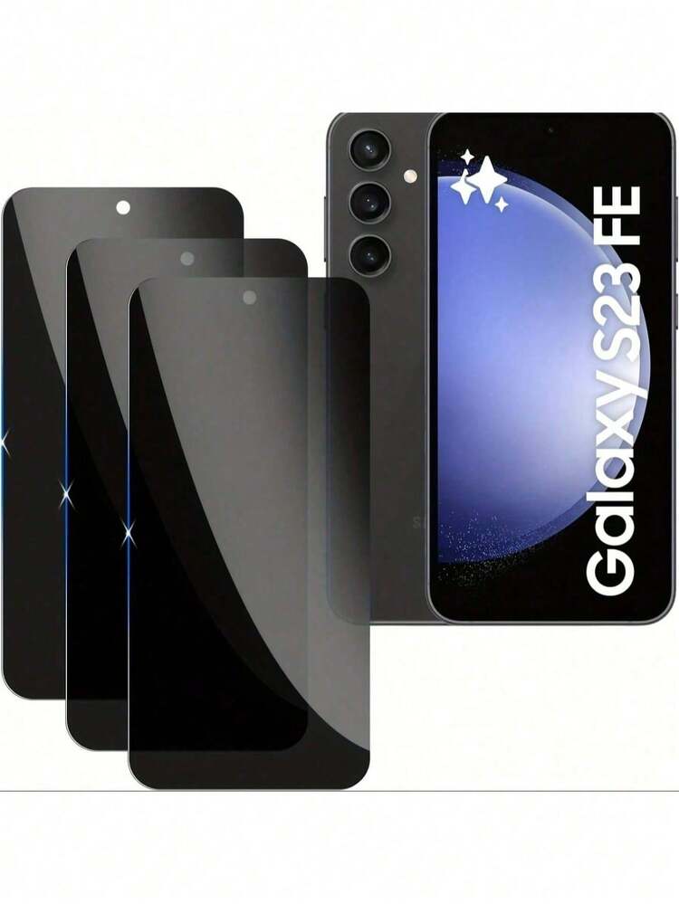 3pcs Screen Protector Film, Compatible With Samsung S24FE/S23FE/S21FE/S20FE/A56/A55/A54/A53/A52/A51/A36/A35/A34/A33/32/A31/A26/A25/A24/A23/A22/A21/A17/A16/A15/A14/A13/A12/A07/A06/A05, Made Of Ultra-Thin Flexible Material With Smooth Coating, Providing Soft Touch, Anti-Peeping, Anti-Scratch And Anti-Fingerprint - Black - View 28