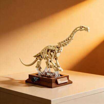 347pcs Dinosaur World Building Blocks Set, 3D Assembly Puzzle Toys, Realistic Dinosaur Figures Including Brachiosaurus, T-Rex, Triceratops, Ideal For Dinosaur Enthusiasts, Develops Patience And Coordination, Suitable As Home/Office Decor, Birthday/Holiday Gift