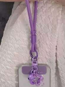 Premium Sleek Phone Wrist Lanyard With Metal Clip, Star Charm & Cute Bell, Stylish Durable Heavy-Duty Phone Wristlets For Women, Students & Office Ladies, Vibrant Colorful Aesthetic Braided Strap, Ergonomic Secure Hand Strap To Hold Cellphone & Electronic Devices , Universal Phone Tether System, Anti-Lost Anti-Drop & Anti-Theft Anti-Snatch Design To Prevent Loss & Robbery, Cute Phone Charms For Best Friend Gifts, Holiday Party, Summer Outfits, Backpack & Wallet Decor, Ideal For Daily - Multicolor - View 6