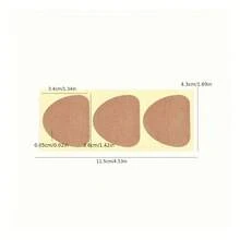 5/20片装自粘足贴，柔软光滑，加厚米色，非电动粘性足贴，日常足部护理，可移除加厚米色足贴 | 柔软足跟贴 | 柔软粘性足贴 - 薄款 - 查看 3