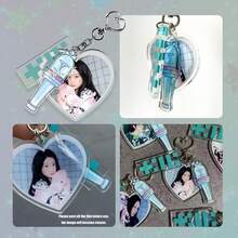 K-Pop Stil, MINJU, YUNAH, WONHEE, IROHA, MOKA, Leuchtstab, Acryl Schlüsselanhänger Anhänger, personalisierter Auto/Karten/Tasche Charm Accessoire, geeignet für Männer/Frauen, Weihnachten, Halloween, Urlaubsgeschenk. - Verschiedenfarbig - Übersicht 4