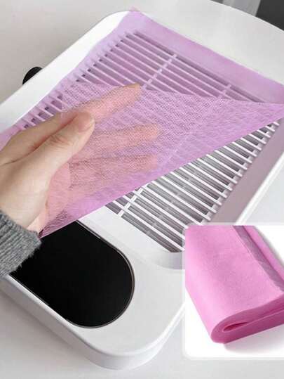 100张美甲粉尘收集器滤纸，一次性美甲粉尘过滤器，适用于大多数美甲粉尘收集机、美甲吸尘器、美甲沙龙、美甲水疗中心、美甲师、美甲用品及配件