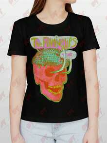The Flaming Lips Disco Skull 8MYE Tee - Black - View 1