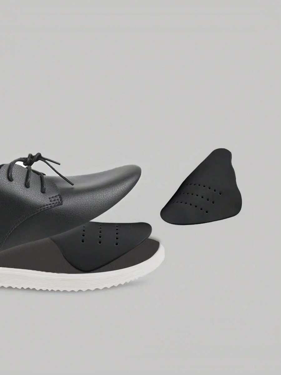 1 Pair Shoe Toe Support Anti-Wrinkle Shoe Inserts For Sneakers And Casual Shoes - Black - View 1