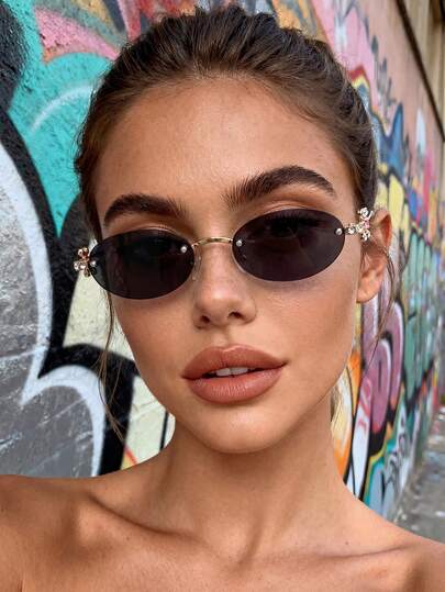 1 Pair Oval Shaped Fashionable Unisex , Retro Street Style Glasses Suitable For Travel, Beach, Women's Accessories, Basic Autumn/Winter, Business Casual, Gift, College Style, Back To School