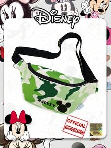 Disney Cartoon Camouflage  Fanny Pack, Unisex Sports Sling Bag, Portable Foldable Chest Bag, Suitable For Daily Fitness, Running, Cycling, Outdoor Portable Phone Bag, Coin Purse, Daily Wear Chest Bag - Multicolor - View 2