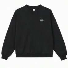 Alo Yoga Accolade Crew Neck Pullover Unisex - màu đen - Xem 2