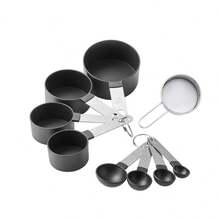 9pcs/Set Measuring Cups, Spoons And Mini Powdered Sugar Sifter Set, Stainless Steel Handle Multifunctional Plastic Measuring Spoons, Cups, Graduated Measuring Spoons Set, Cooking And Baking Tools For Bread, Cake, Desserts, Dusting Powdered Sugar, Matcha Cocoa Powder Sifter, Apartment Essentials, Back To School Supplies, Measuring Tools - Multicolor - View 12