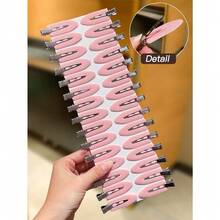 10pcs Pink Hair Clips, Minimalist Style, Small Hair Clips, Alligator Clip Design, Women Hair Accessories, Hair Clips, Vacation Accessories, Suitable For Daily Casual And Outdoor Wear, Hair Accessories, Women Accessories., Cute Accessories, Valentines Accessories, Head Accesssories - 粉色 - 查看 4