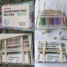 朗格高容量凝胶笔，0.7mm精准笔尖，15/72/168/207/234种鲜艳色彩，168色礼盒装，252支长笔带套装，色彩覆盖力强，适用于水彩、水粉、石头、玻璃、陶瓷、金属、木材、丙烯颜料等材质，书写流畅，可用于绘画、着色、素描、艺术创作、手账等。2026年母亲节礼物，2026年返校季艺术用品文具套装，适合艺术家、学生和成人使用。 - 套裝 - 查看 12