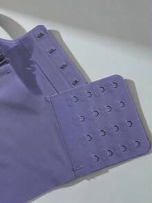 1 pieza Sujetador cómodo de edición limitada en azul para mujer, con soporte y elevación para uso diario - Azul - Ver 9