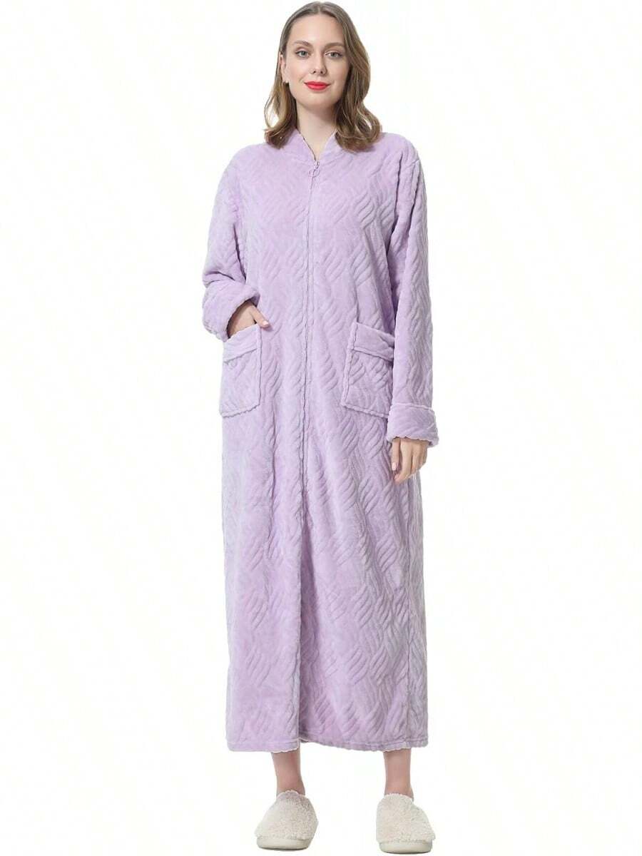 Bathrobe - Purple - View 1