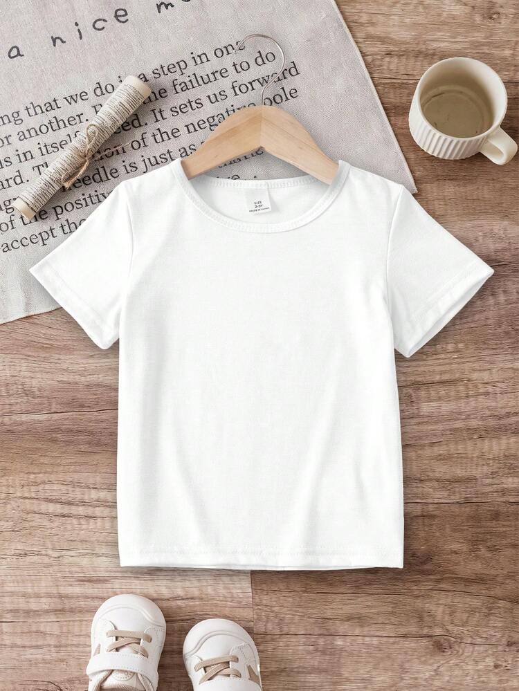 Disney Infant Girls Sweet Cartoon Print Doll Top, Ultra-Soft Cotton Short Sleeve Summer Casual Top - trắng - Xem 4