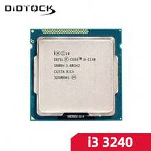 Prosesor Intel Core i3 3240 CPU 3.4Ghz 2-Core LGA 1155 TANPA KIPAS Tanpa Kotak Asli - Hitam dan Putih - View 1