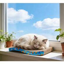 One Blue Pet Scratching Post Offers An Immersive Scratching Experience. The Widened Scratching Post Allows Cats To Unleash Their Natural Instincts And Prevents Furniture Scratches! A Happy Scratching Post Exclusively For Cats, Bringing Them Joy And Happiness. - 44*21*5cm - View 4