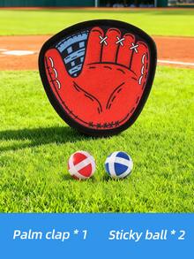 1个适合3-12岁儿童初学者的棒球手套，专业柔软皮革防滑防丢，适合家庭聚会、户外亲子幼儿园游戏，是复活节儿童节礼物的理想之选（附赠2个粘性球） - 彩色 - 查看 15