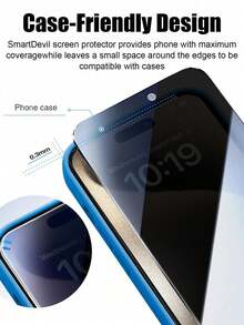 3pcs/Set, Skin-Friendly Anti-Peeping Screen Protector, Compatible With IPhone 17 Pro Max/16 Pro Max/15 Pro Max/14 Pro Max/13 Pro Max/12 Pro Max/11 Pro Max - Black - View 5