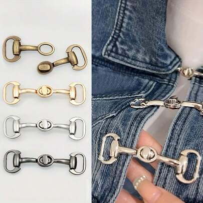 Hebilla de metal con cierre de tornillo, accesorios para ropa, zapatos, bolsos, joyas, abrigos, suministros DIY, hebilla de aleación