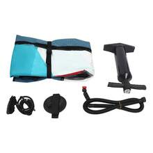 SHIOUCY 14.27*6.17ft (45.21ft²) Professional Inflatable Paddle Board, Wind Surfing Inflatable Paddle, Inflatable Sail With 360° Rotatable Base For Water Surfing - Blue and Red - View 4