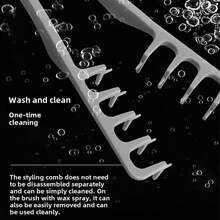 1/2pcs Set Fluffy Wide-Tooth Hair Comb And Curling Tool Kit, Suitable For Men And Women With Different Hair Types - Multicolor - View 5