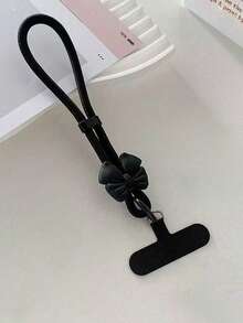 1pc Stylish Bow Decor Phone Lanyard Wrist Strap With Pad, Short, Adjustable, Anti-Lost, For Women - Multicolor - View 14