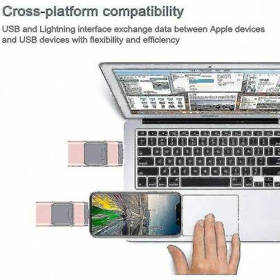 [Trasferimento ad alta velocità] Chiavetta USB 4 in 1, 128 GB, compatibile con telefoni Apple e Android, memory stick in metallo, interfaccia adattatore multifunzionale, adatta per iPhone 15/iPad/PC/telefoni Android, plug & play, dispositivo di archiviazione esterno portatile.