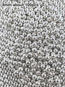 3/4/6/8毫米金色银色圆珠，CCB散珠，用于珠宝制作，DIY手链、项链、耳环等珠宝制作材料 - CCB Beads - 查看 13