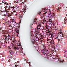 2-9毫米玻璃混色圆珠串珠手工DIY手链项链吊坠材料包配件批发 - 彩色 - 查看 13