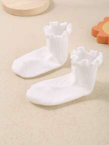 20/10/1 Par de Meias de Tornozelo com Babado Aleatórias para Bebês Meninas, Adequadas para 0-36 Meses, Podem Combinar com Todos os Looks. O Design de Babado Elástico Não Irá Constranger os Tornozelos do Bebê, Também Adequado para Bebês Meninos, Pode Ser Dado Como Presente para Bebês Fofos. - Multicolorido - Visão 7