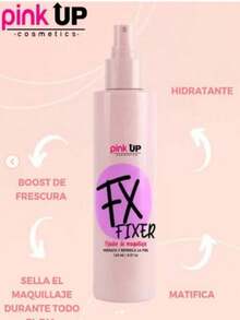 Fijador de Maquillaje Pink Up Fx Fixer Sellador Maquillaje Hidratante Matte - 2 PIEZAS - Ver 5