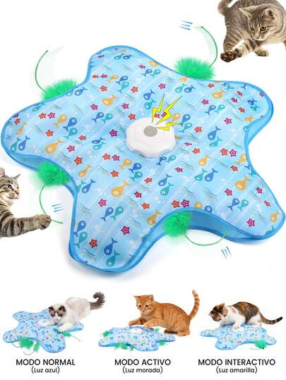 Interactive Cat Toys Rechargeable Electronic Moving Toys For Indoor Cats & Kittens Hide And Seek Game Fun & Interactive Play Cat Toy For Hunting Instincts Exercise