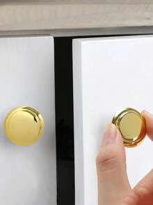 10pcs Stainless Steel Mushroom Shaped Drawer Pulls, Gold Cabinet Door Knobs - Gold - View 6